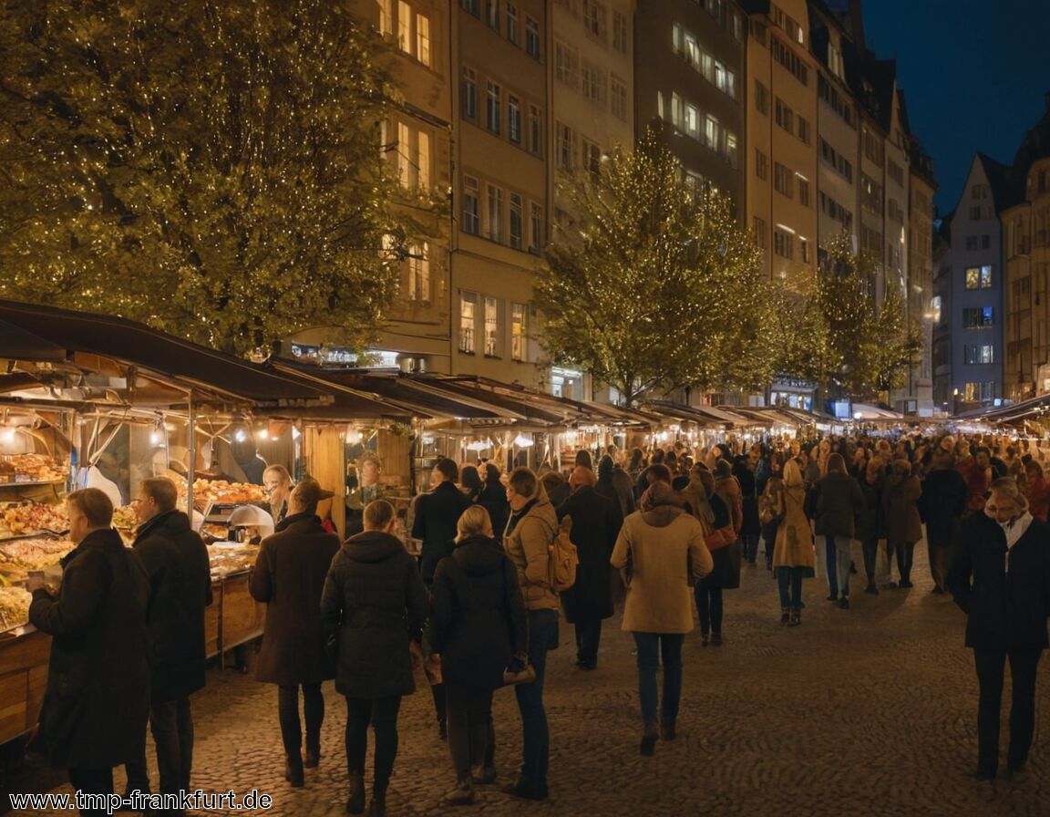 Nachtmärkte und Food Trucks entdecken   - Frankfurt am Main bei Nacht erleben