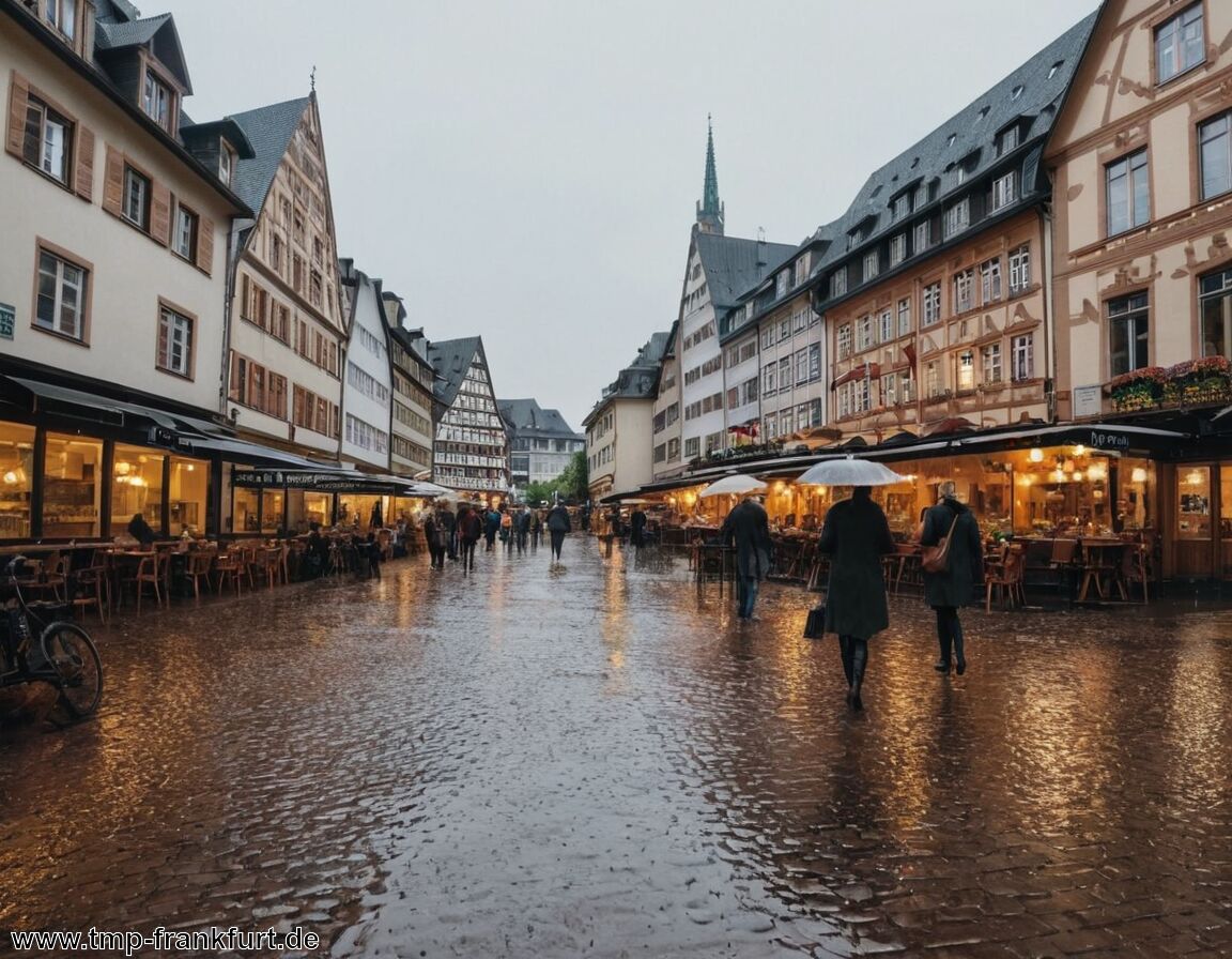 Frankfurt am Main bei Regen
